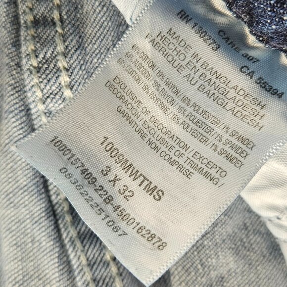 Wrangler Jeans Womens 3 (28x32) Blue Mid Rise Straight Leg Western Chore Cowgirl - Picture 5 of 16